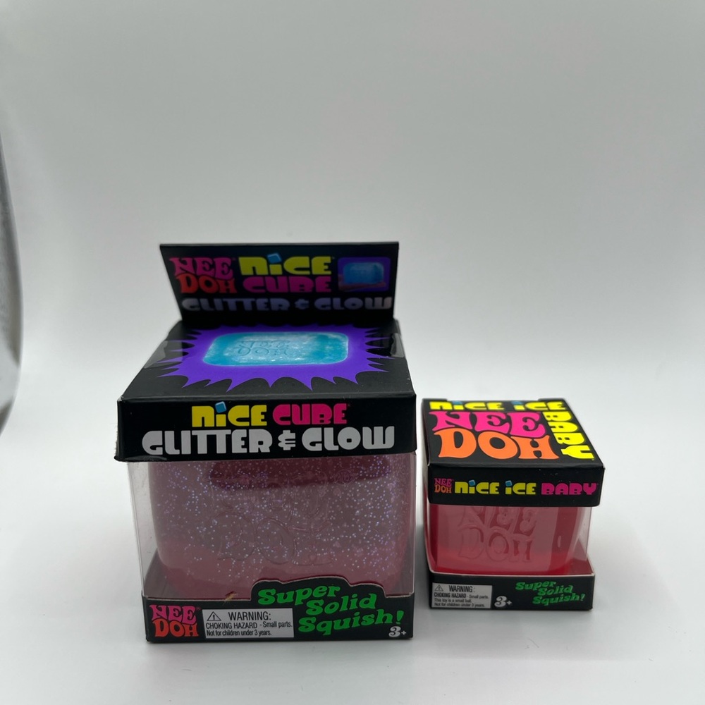 Needoh Nice Cube & Needoh Nice Ice Baby Pink Bundle